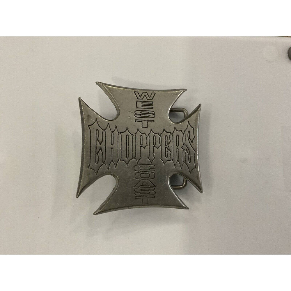 ビンテージ　west coast choppers バックル　アイアンクロス Vintage 2003 West Coast Choppers Iron Cross Belt Buckle